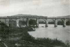 Gorizia primavera 1919. Il ponte ferroviario sull'Isonzo