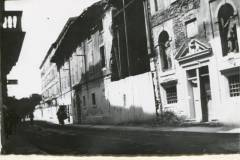 Via del teatro ora via Garibaldi e la chiesa dell'Immacolata