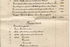 Elenco manoscritto dei beni ricevuti dai Nardini profughi a Lucca e poi a Roma